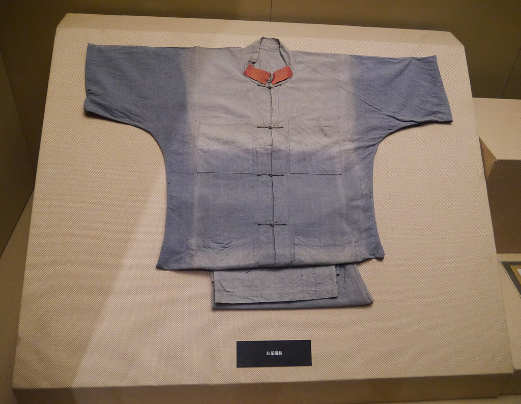井冈山革命博物馆的红军军装.